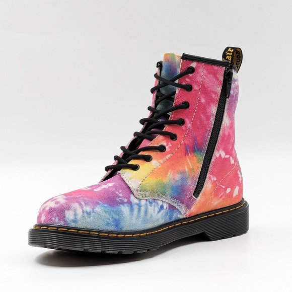 Dr Martens Unisex 1460 Y Multicolored Suede 8-Eyelet Lace-up Combat Boots M6 W7 - Picture 8 of 12